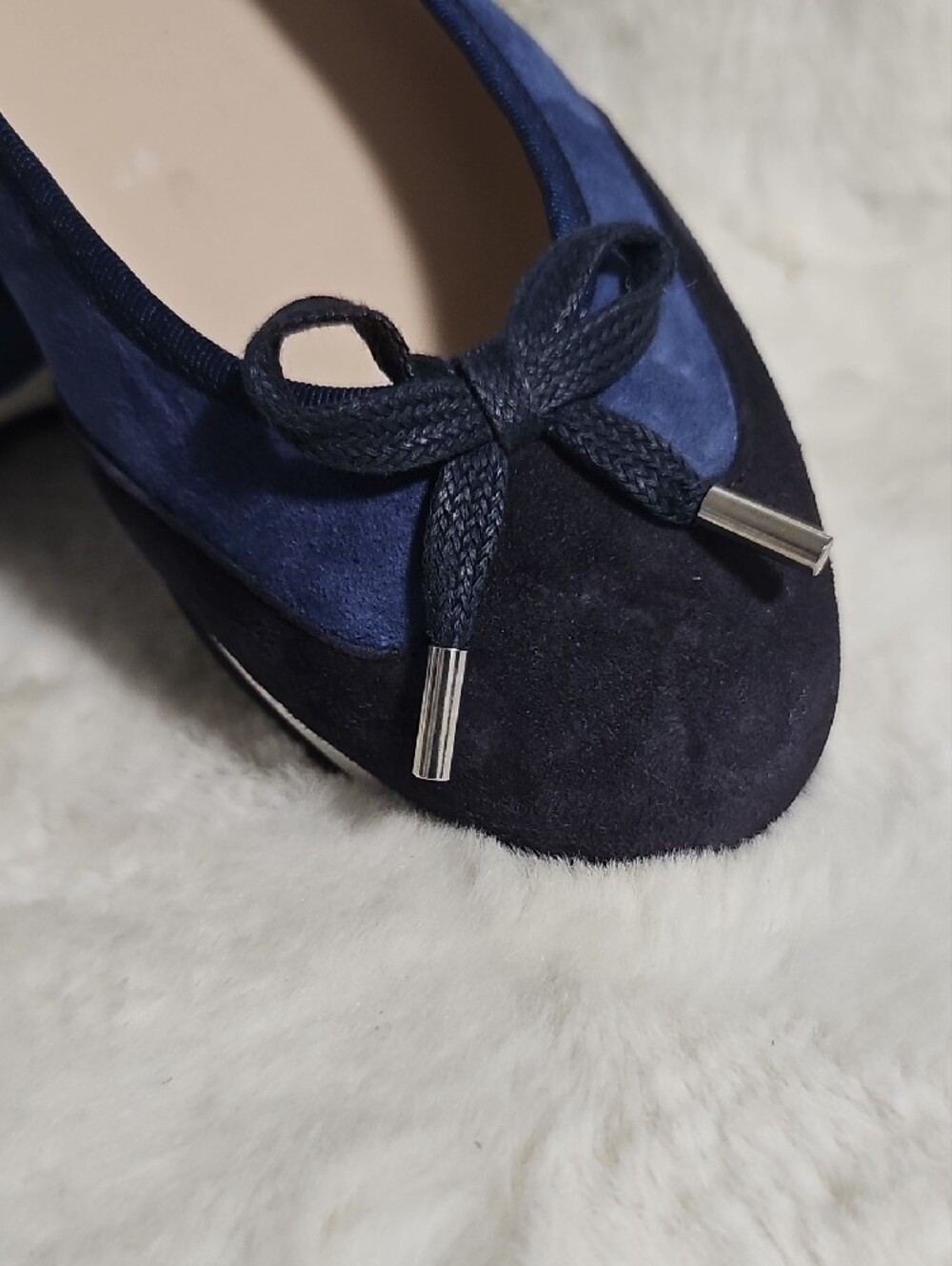 NWOT! Sloafer Nikita Blue Suede Ballet Sneakers - Picture 12 of 13